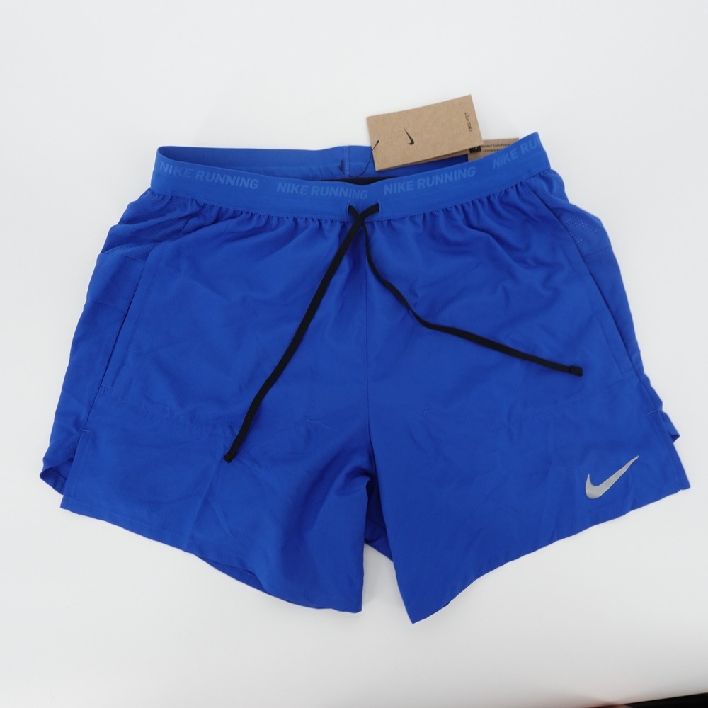 Nike Stride Dri-FIT 5 Inch Running Shorts Royal Blue Mens Small Lined NEW